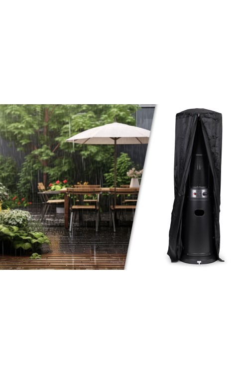 Ogrzewacz parasol gazowy grzejnik 11 kW szklany na ogród patio reduktor wąż pokrowiec MultiGarden
