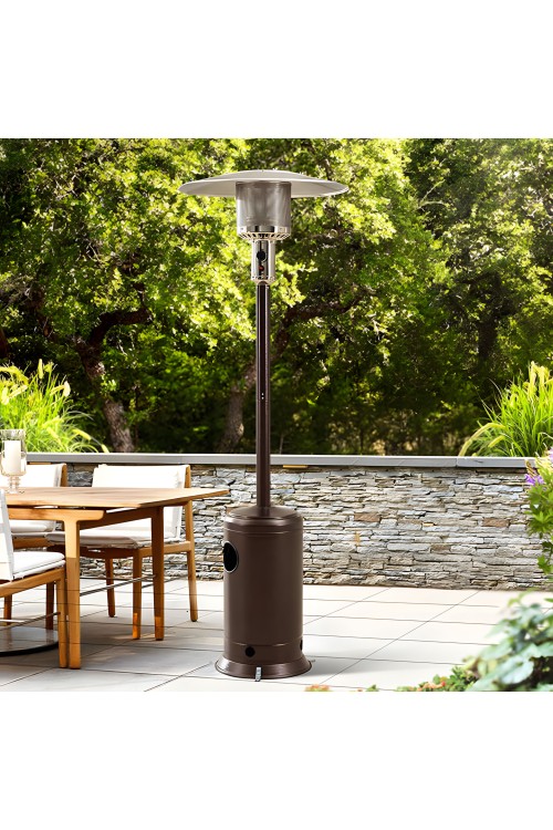Ogrzewacz parasol gazowy grzejnik 13 kW szklany na ogród patio reduktor wąż pokrowiec MultiGarden