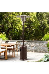 Ogrzewacz parasol gazowy grzejnik 13 kW szklany na ogród patio reduktor wąż pokrowiec MultiGarden