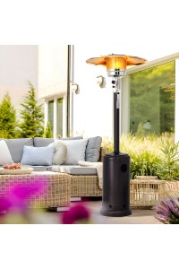 Ogrzewacz parasol gazowy grzejnik 13 kW szklany na ogród patio reduktor wąż pokrowiec MultiGarden