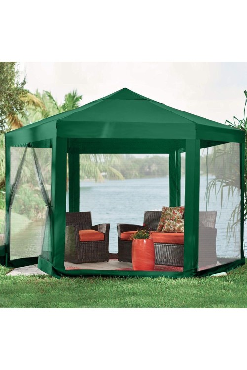 Namiot pawilon ogrodowy handlowy 2x2x2 m z moskitierą zielony MultiGarden