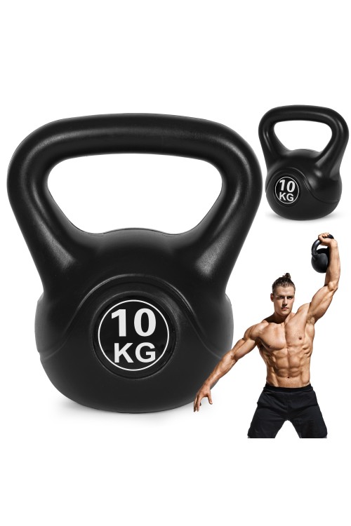 Kettlebell kettle 10 kg do ćwiczeń hantla kula odważnik obciążenie ciężar fitness MOVEPRO