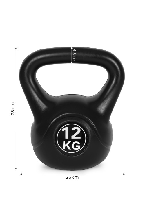 Kettlebell kettle 12 kg do ćwiczeń hantla kula odważnik obciążenie ciężar fitness MOVEPRO