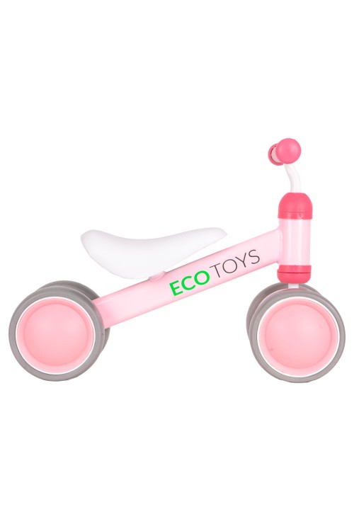 Rowerek biegowy treningowy mini rower dla dzieci różowy ECOTOYS