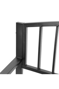 Ławka ogrodowa z oparciem parkowa na taras balkon metalowa konstrukcja