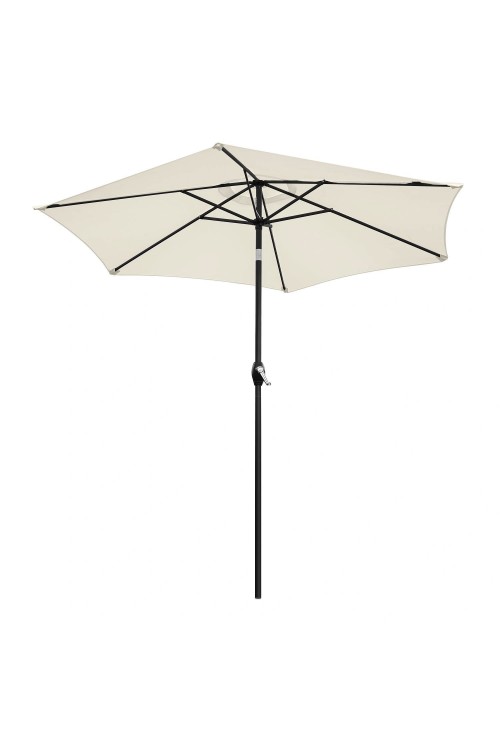 Składany parasol ogrodowy balkonowy regulowany 210 cm beżowy