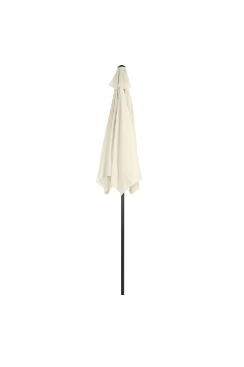 Składany parasol ogrodowy balkonowy regulowany 210 cm beżowy