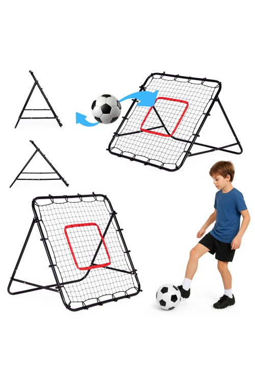 Rebounder do piłki nożnej trenażer piłkarski bramka do odbijania piłki 100x100 cm MOVEPRO
