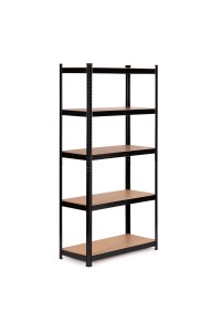 Regał metalowy magazynowy 180x90x40 cm do garażu piwnicy 5 półek 875 kg ModernHome