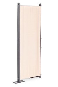 Składany parawan ogrodowy pokojowy 4-panelowy 167x216 cm beżowy MultiGarden