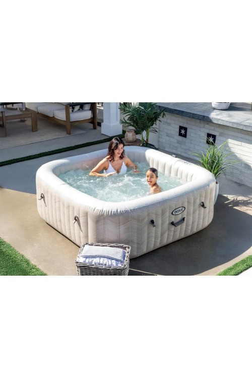 Nadmuchiwane SPA kwadratowe basen z hydromasażem 4 os. 175x71 cm akcesoria premium INTEX 28446