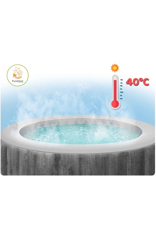 Nadmuchiwane SPA kwadratowe basen z hydromasażem 4 os. 175x71 cm akcesoria premium INTEX 28446