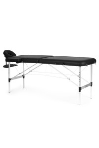 Aluminiowy stół do masażu i rehabilitacji 2-segmentowy składany w walizkę + torba ModernHome