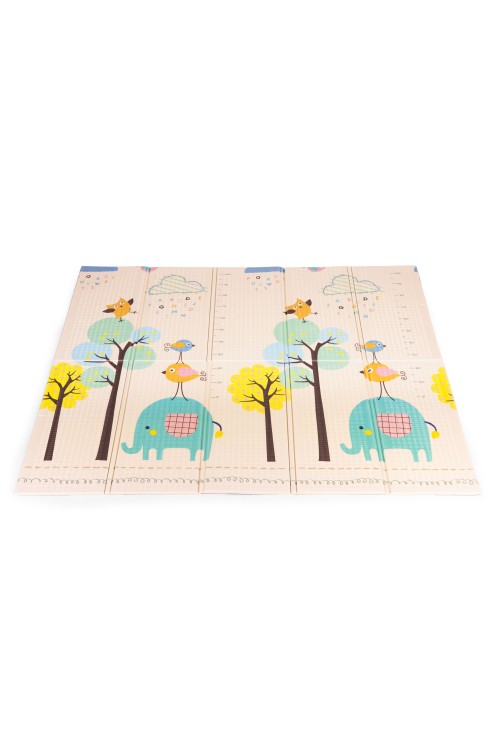 Mata piankowa dla dzieci 200x180 cm edukacyjna dwustronna składana miarka wzrostu alfabet ECOTOYS