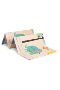 Mata piankowa dla dzieci 200x180 cm edukacyjna dwustronna składana miarka wzrostu alfabet ECOTOYS