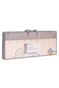 Mata piankowa dla dzieci 200x180 cm edukacyjna dwustronna składana miarka wzrostu alfabet ECOTOYS