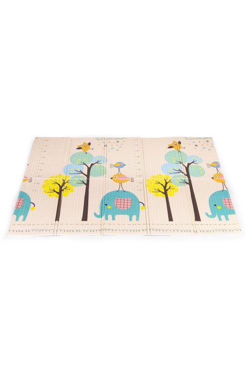 Mata piankowa dla dzieci 200x150 cm edukacyjna dwustronna składana miarka wzrostu alfabet ECOTOYS