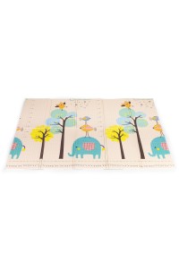 Mata piankowa dla dzieci 200x150 cm edukacyjna dwustronna składana miarka wzrostu alfabet ECOTOYS