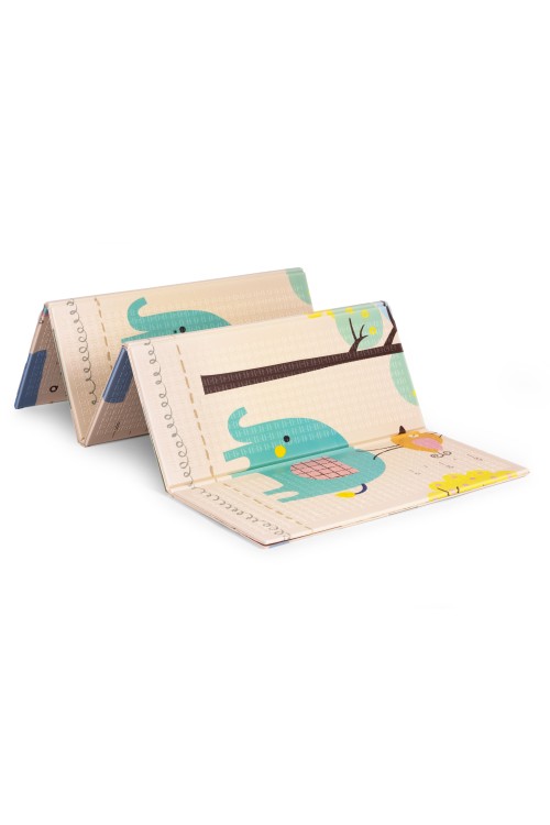Mata piankowa dla dzieci 200x150 cm edukacyjna dwustronna składana miarka wzrostu alfabet ECOTOYS