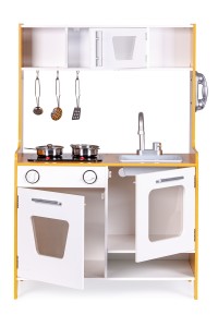 Drewniana kuchnia dla dzieci ze światłem i dźwiękiem ECOTOYS