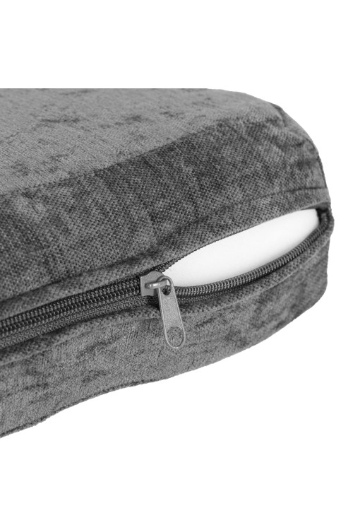 Sofa składana modułowa dla dzieci duża 2-osobowa DIY 10 miękkich poduch tkanina szenilowa - szara ECOTOYS