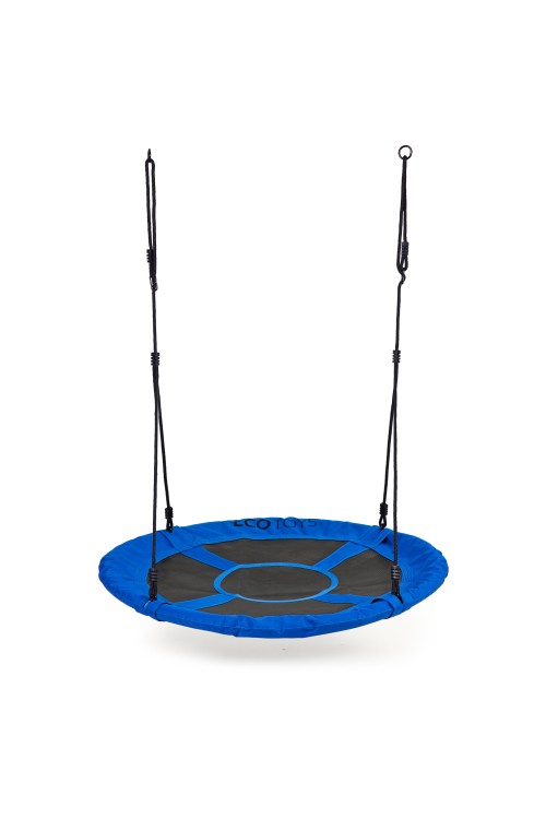 Huśtawka ogrodowa bocianie gniazdo 100 cm niebieska ECOTOYS