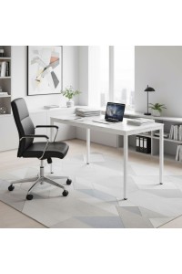 Stół do kuchni jadalni dla 4-5 osób biurko komputerowe 120x60 cm biały marmur ModernHome