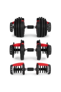 Hantel regulowany żeliwny z podstawką obciążenie 2,5-24 kg MOVEPRO
