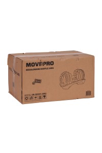 Hantel regulowany żeliwny z podstawką obciążenie 2,5-24 kg MOVEPRO