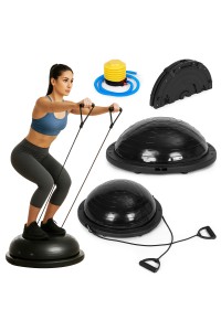 Platforma do balansowania z ekspanderami półpiłka trener równowagi + pompka MOVEPRO