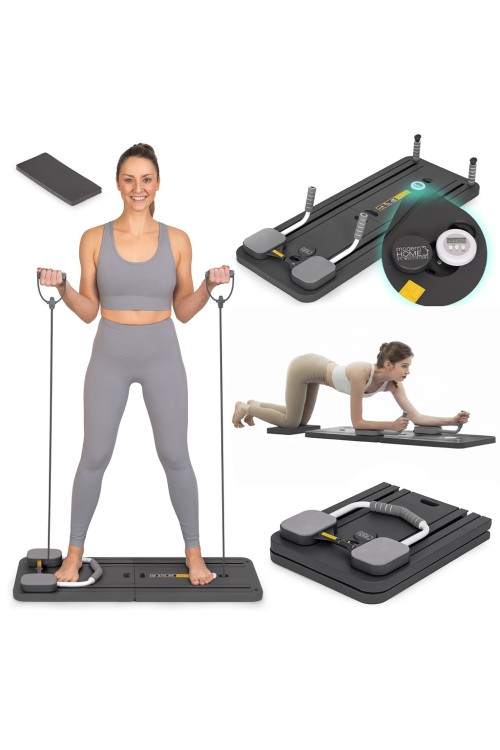 Wielofunkcyjna deska do ćwiczeń pilates reformer składany wyświetlacz LCD eskpandery ModernHome