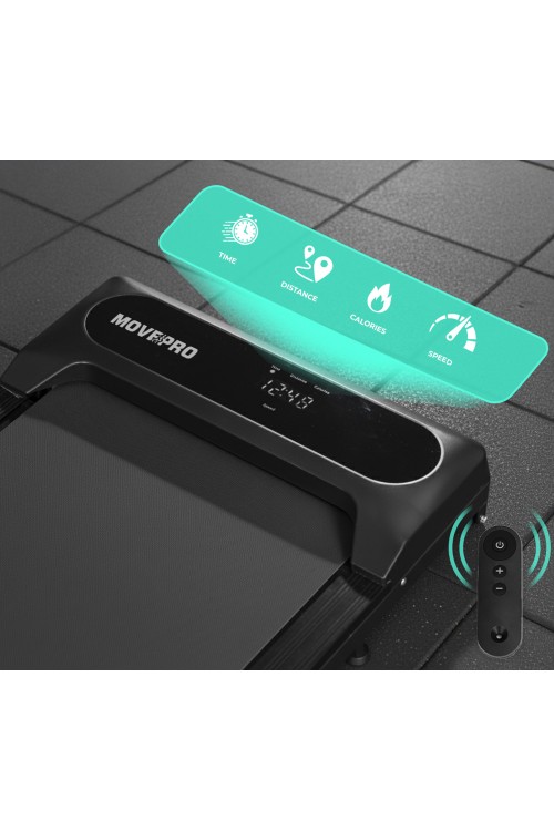 Bieżnia domowa z uchwytem elektryczna walking pad treningowy pod biurko 10 km/h MOVEPRO
