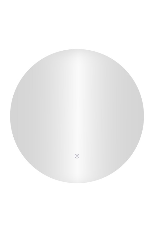 Lustro łazienkowe LED okrągłe ścienne 80 cm 3 barwy włącznik dotykowy ModernHome
