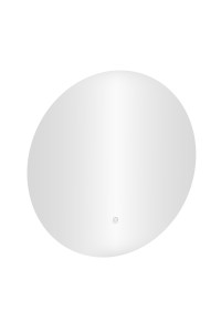 Lustro łazienkowe LED okrągłe ścienne 80 cm 3 barwy włącznik dotykowy ModernHome