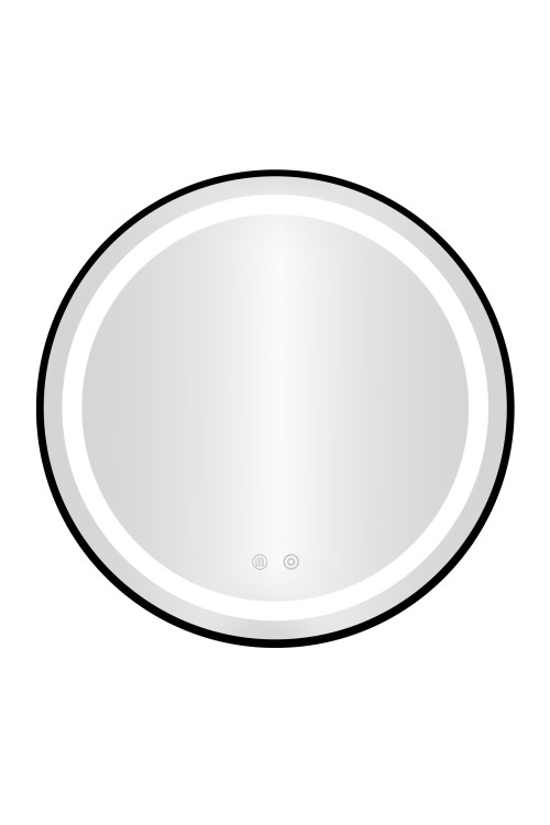 Lustro łazienkowe LED okrągłe ścienne 60 cm 3 barwy anti-fog włącznik dotykowy ModernHome