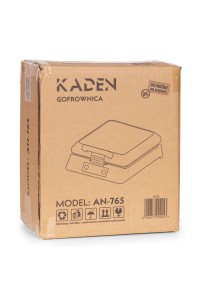 Gofrownica na 4 gofry nieprzywierająca powłoka 1080-1300W KADEN