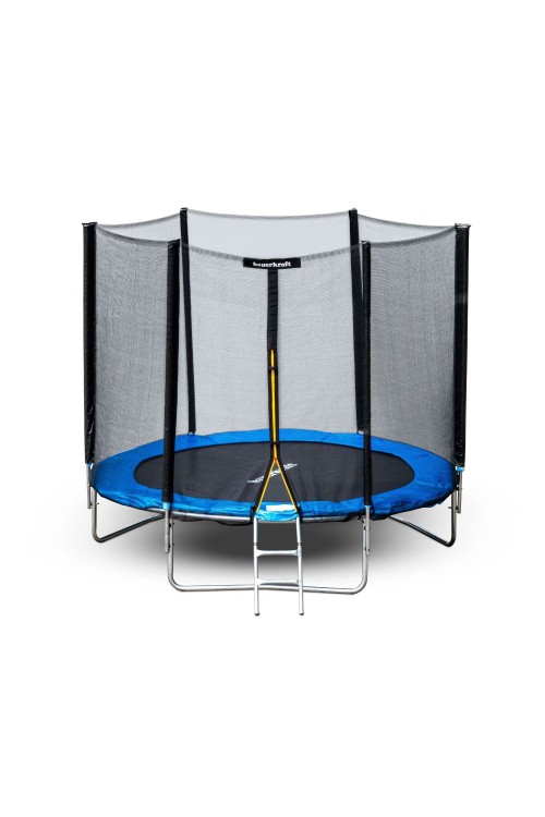 Trampolina ogrodowa z siatką zewnętrzną o średnicy 10 ft 304-312 cm + drabinka