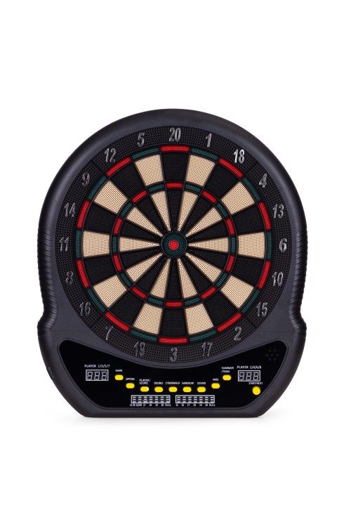 Elektroniczna tarcza do darta gry w rzutki lotki tablica LCD 48 cm 27 gier zestaw 12 rzutek