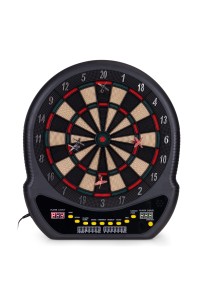 Elektroniczna tarcza do darta gry w rzutki lotki tablica LCD 48 cm 27 gier zestaw 12 rzutek