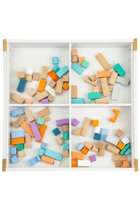 Stolik z dwoma krzesłami zestaw mebli dla dzieci ECOTOYS