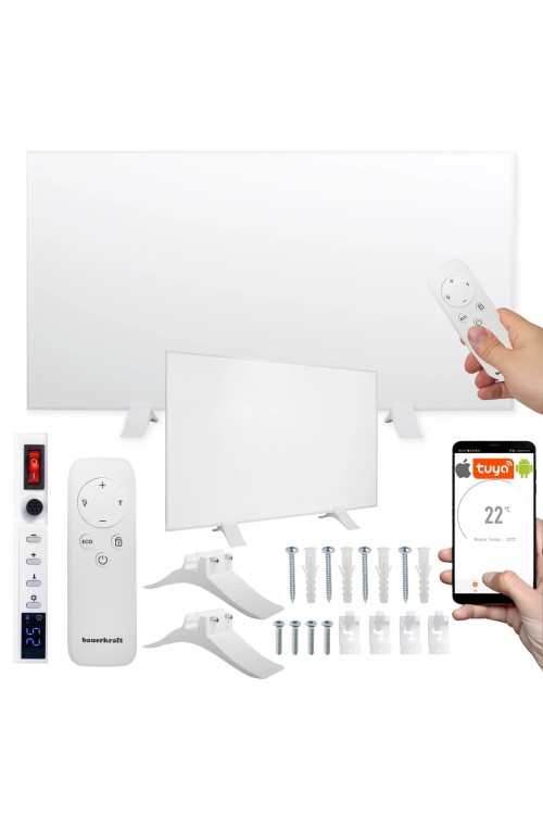 Grzejnik na podczerwień panel grzewczy promiennik FIR 600W WIFI 60x100 cm