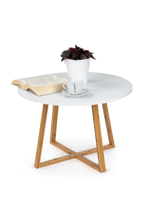 Stolik kawowy nowoczesny skandynawski 60 cm bambus ModernHome