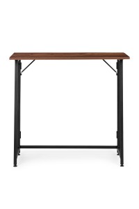 Biurko komputerowe składane 80x45 cm stolik pod laptopa loft ciemny orzech ModernHome