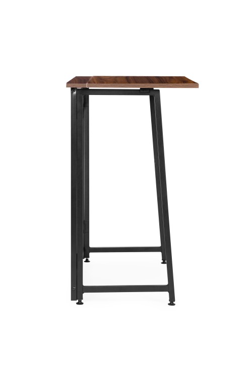 Biurko komputerowe składane 80x45 cm stolik pod laptopa loft ciemny orzech ModernHome