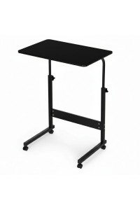 Mobilny stolik pod laptopa biurko dostawiane do fotela czarny ModernHome
