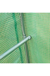 Szklarnia tunel ogrodowy foliowy 4x2x2 m 8 m² metalowy stelaż folia UV 2 wejścia