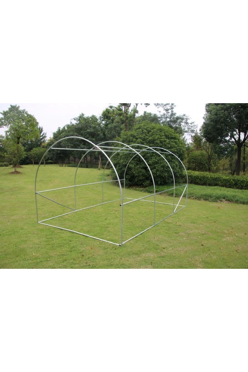 Szklarnia tunel ogrodowy foliowy 4x2,5x2 m 10 m² metalowy stelaż folia UV