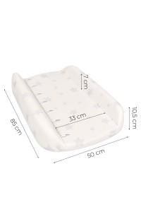 Przewijak sztywny profilowany nadstawka 85x50 cm na łóżeczko komodę gwiazdki ECOTOYS