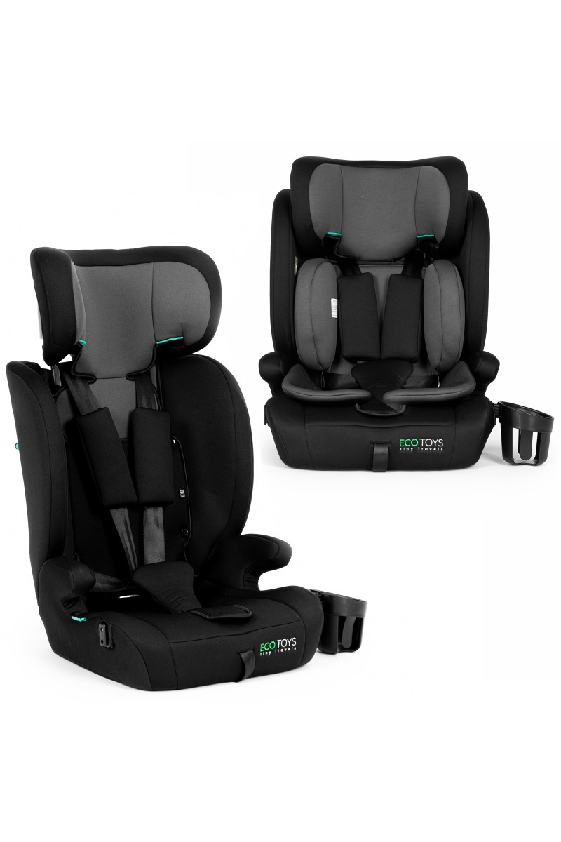 Fotelik samochodowy dla dzieci wzrost 76-150 cm R129 uchwyt na napoje ECOTOYS
