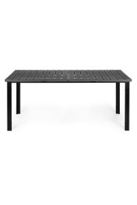 Duży stół ogrodowy 8-osobowy 180x90 cm na taras ogród szary blat MultiGarden